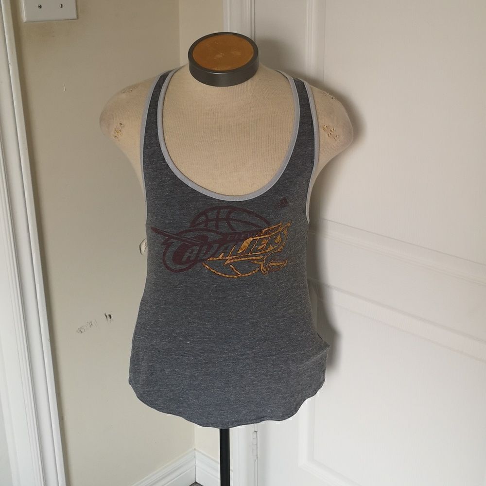 Adidas Ladies Racer Back Tank Top Medium Gray